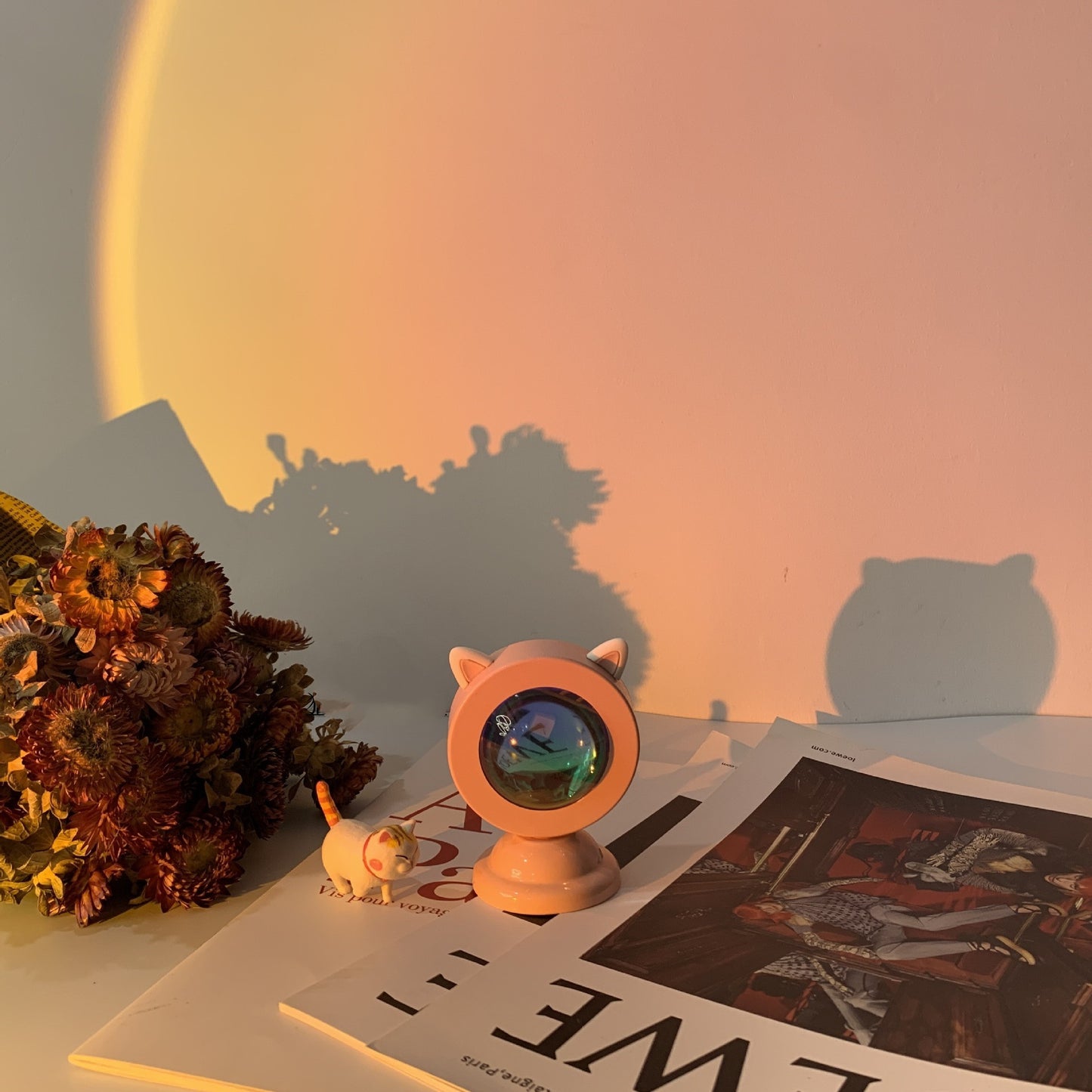 Sunset Projection Lamp Rainbow Colorful RGB Sunset Atmosphere Mini