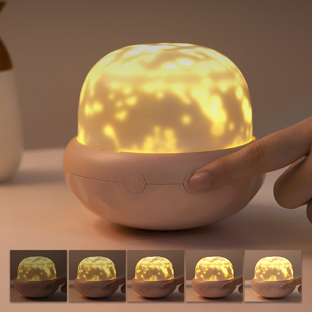 Mushroom blossoming projection lamp
