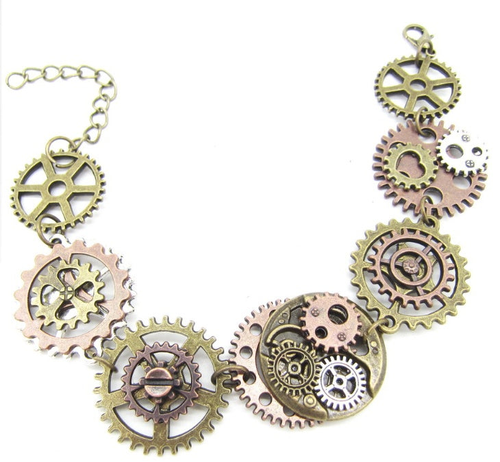 Multi Gears Steampunk Bracelet